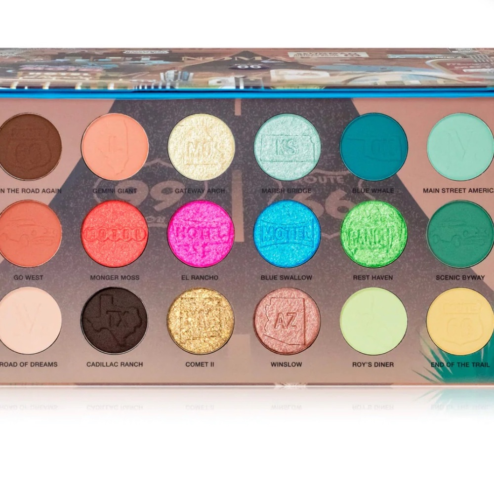NOMAD COSMETICS “AMERICA'S ROUTE 66” INTENSE COLOR PALETTE - BNIB - Picture 7 of 9